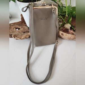 Carr Ken Taupe Crossbody Bag and Wallet